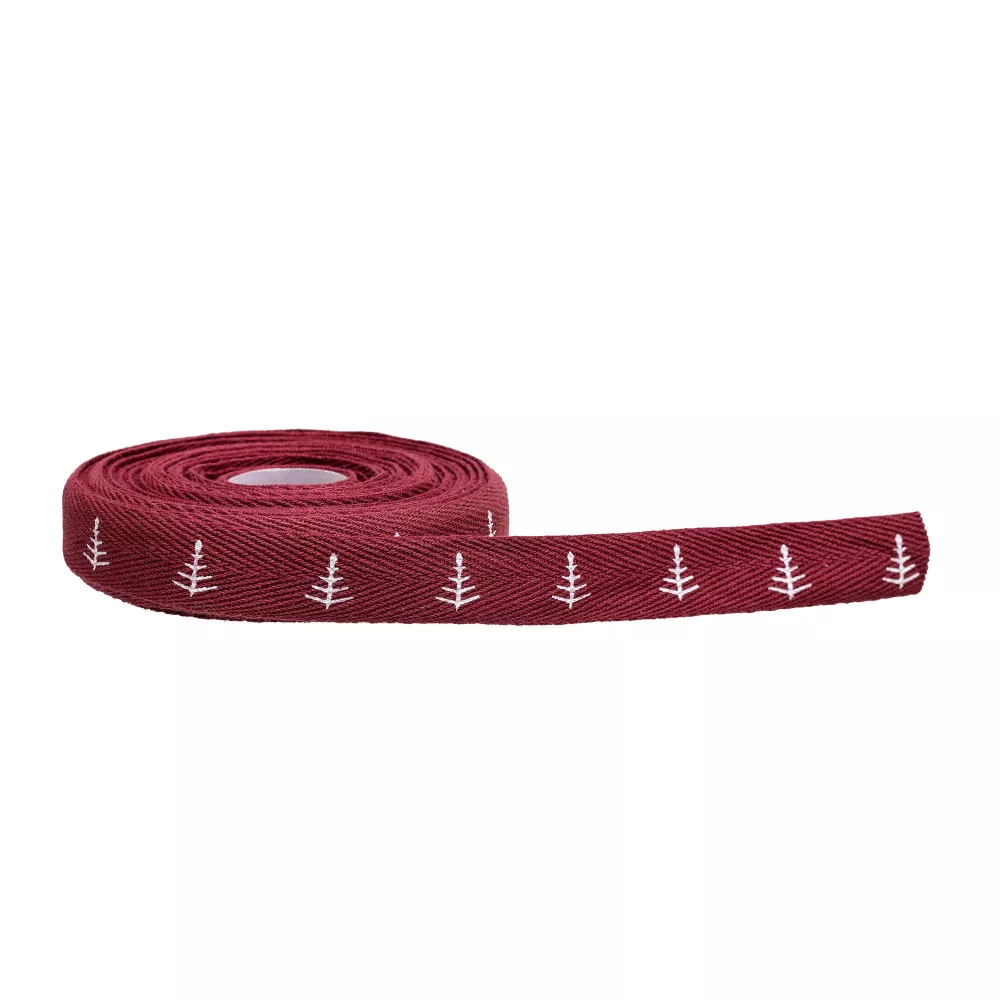 Ruban, rouge, coton – vue 3