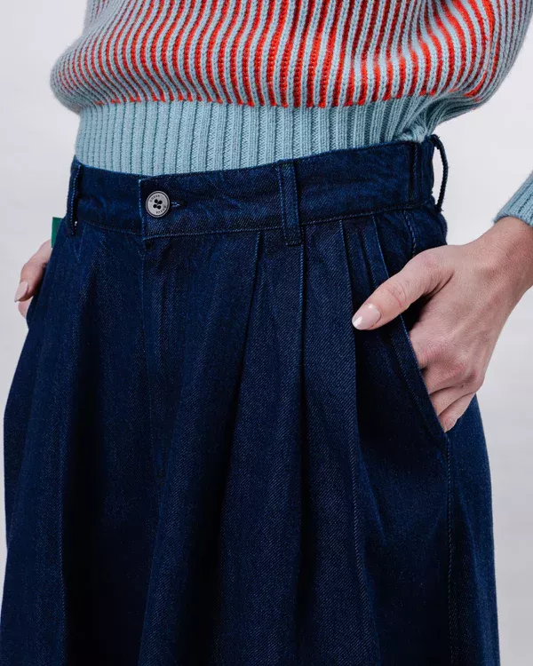 Jupe midi en jean Denim – vue 3
