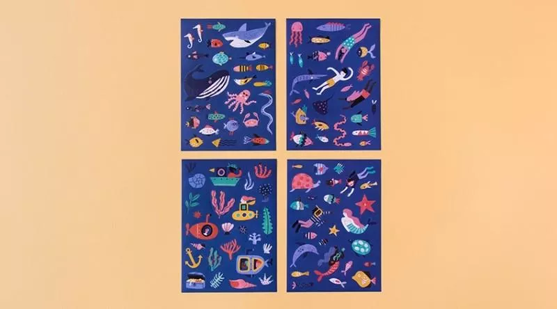Stickers SEA - Set de 150 autocollants amovibles – vue 7