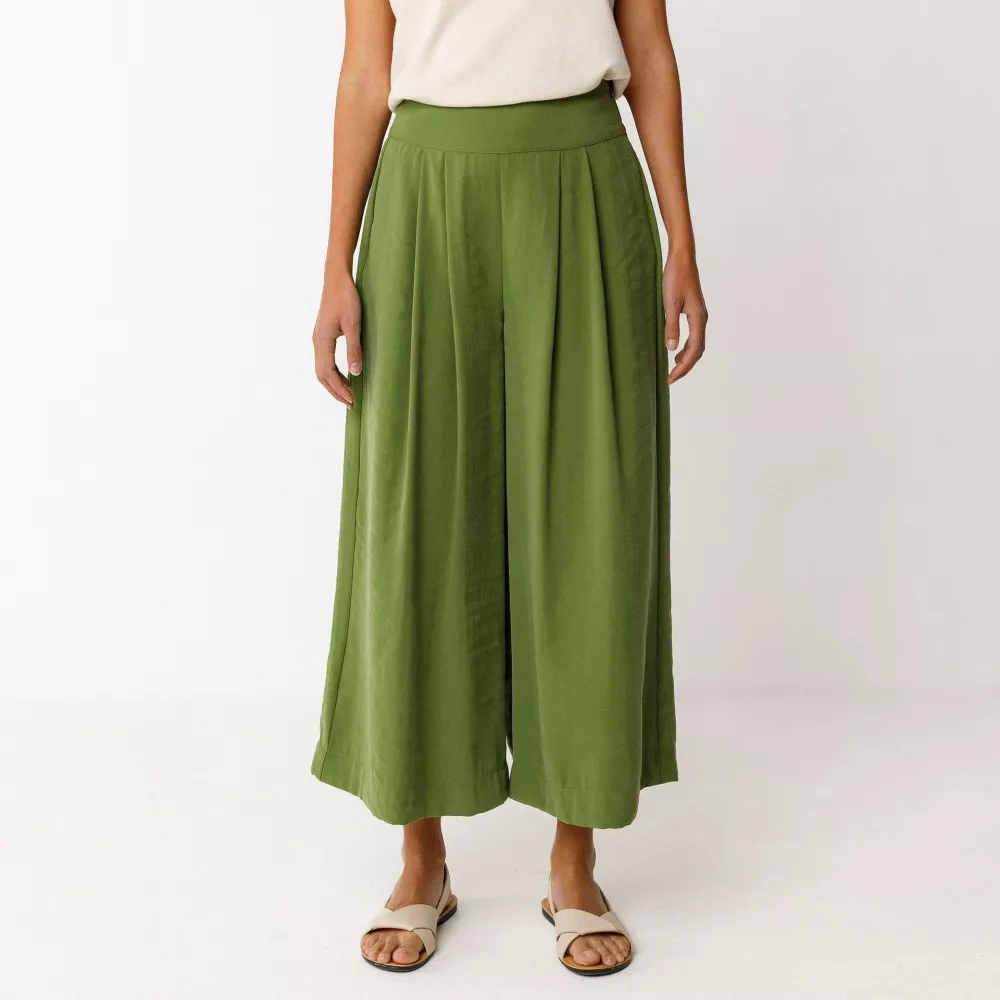 Pantalon ENETZ vert avocat – vue 2
