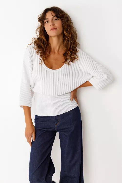 Pull DUNA-GOTS blanc