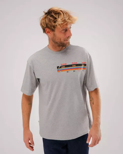 T-shirt KODAK GOLD oversize gris