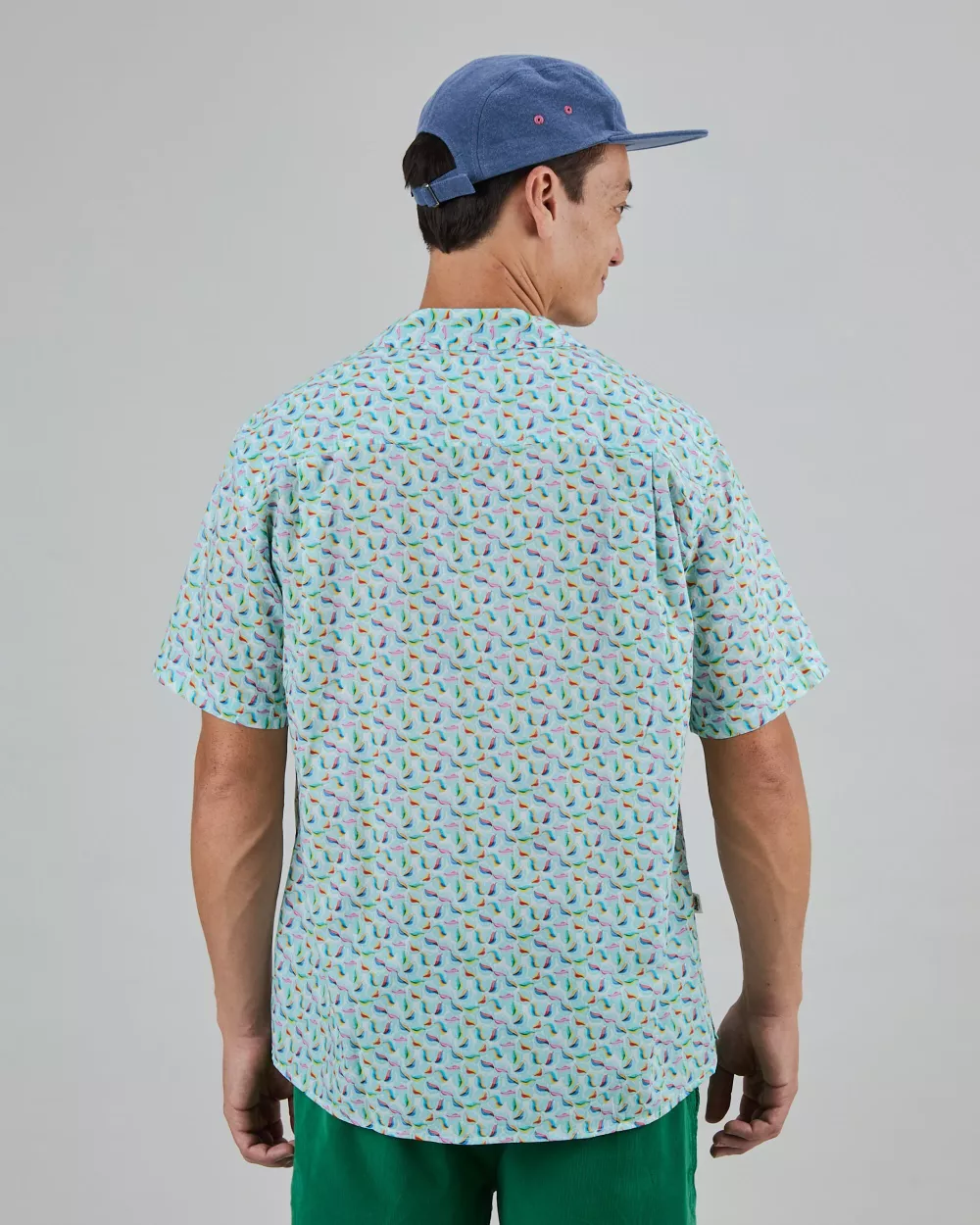 Chemise Homme Aloha MARBLES bleue – vue 5