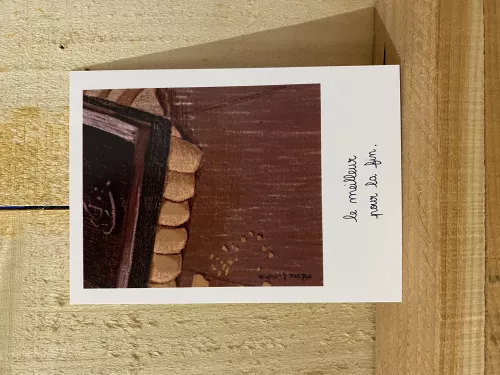Carte postale Le meilleur pour la fin