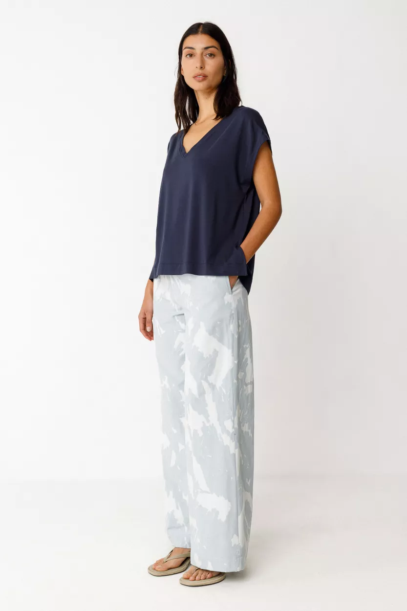 T-shirt ZUR-10 bleu marine – vue 3