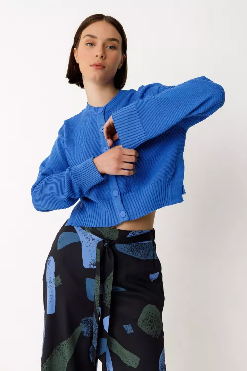 Gilet court BELENE-GOTS bleu