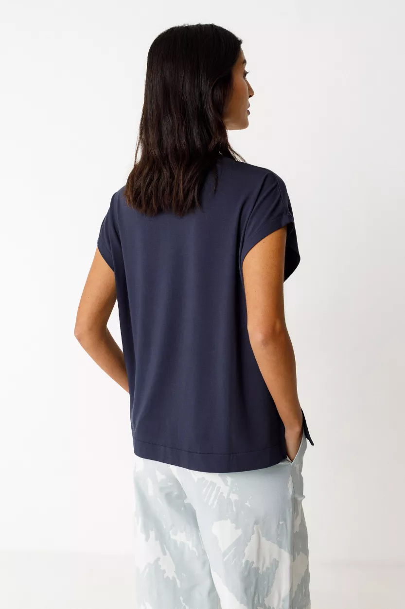 T-shirt ZUR-10 bleu marine – vue 2