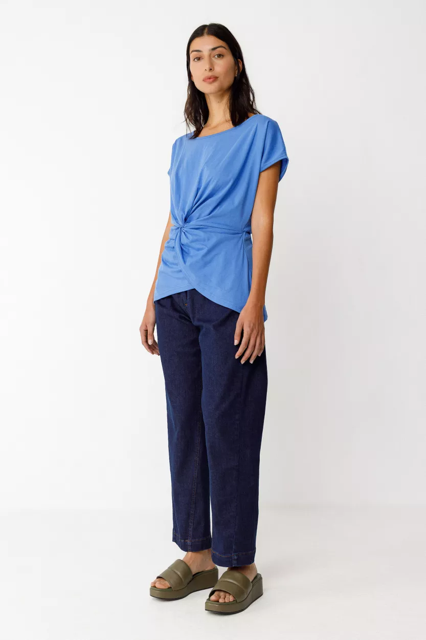 T-shirt ALAINE-GOTS bleu – vue 3