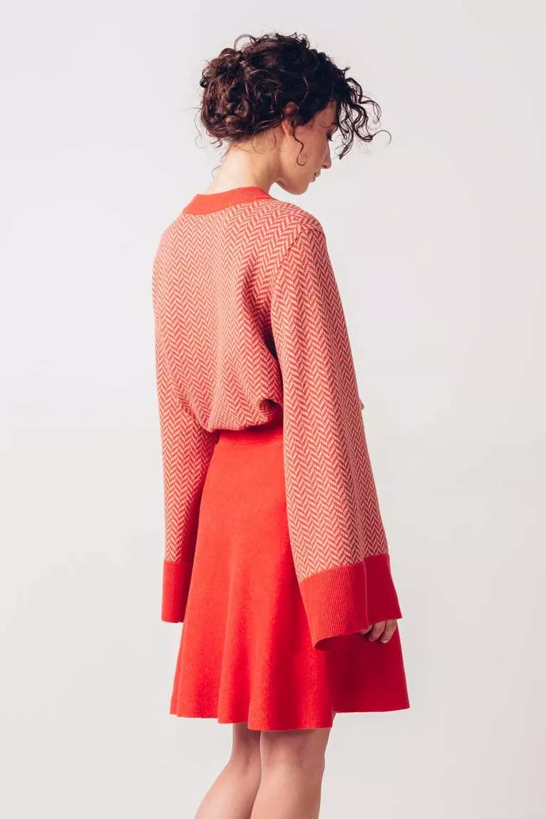 Jupe TIRTSA rouge – vue 2