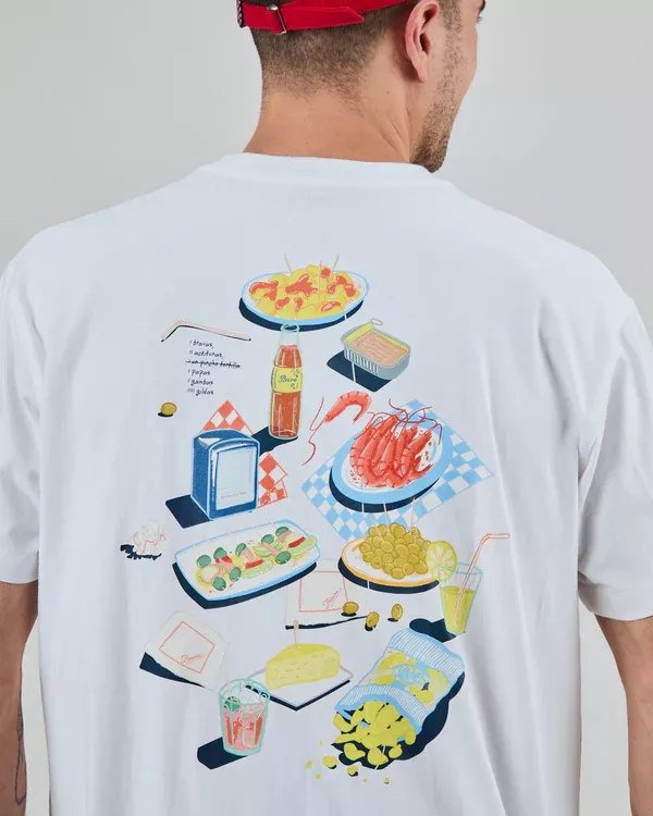 T-shirt oversize CHIRINGUITO blanc – vue 4