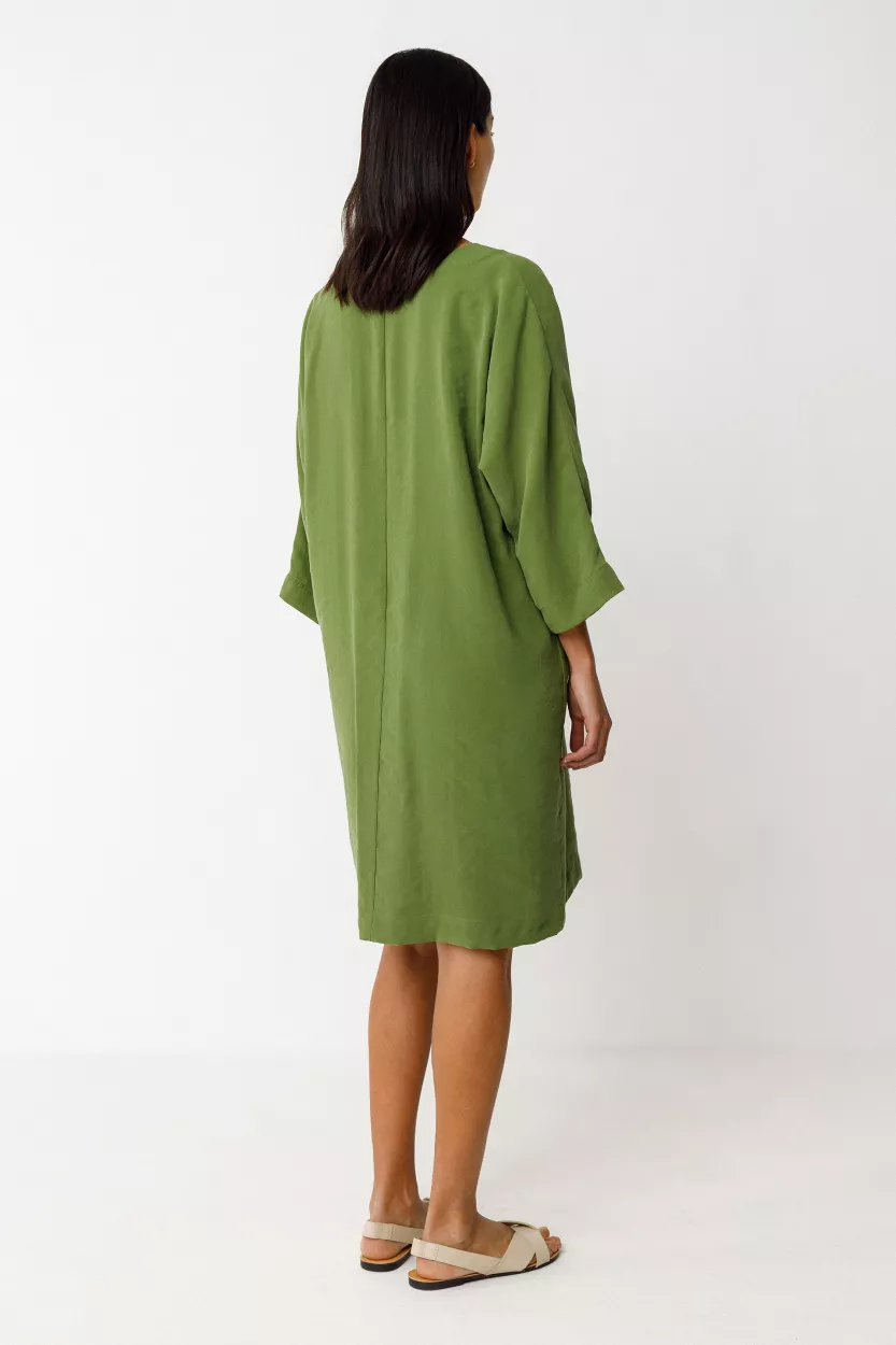Robe NIKOLE vert avocat – vue 4