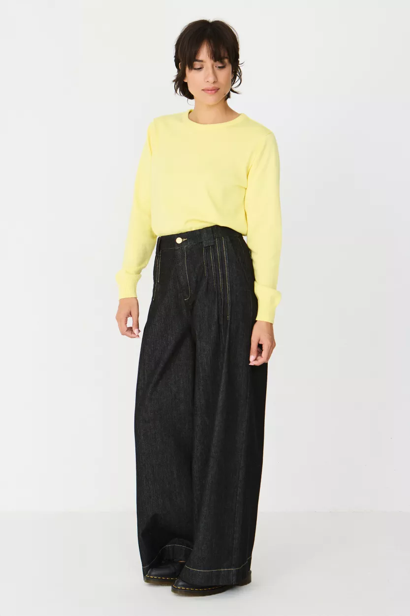 Pantalon AMALUR-GOTS jean noir – vue 3