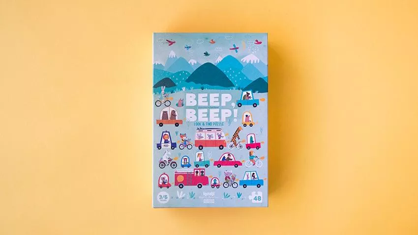 Puzzle BEEP BEEP!, 48 pièces – vue 12
