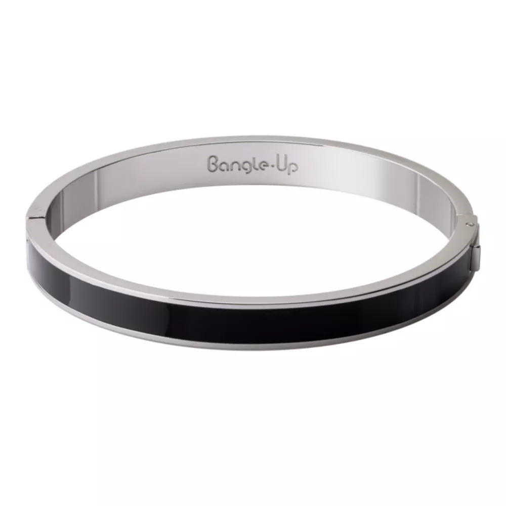 Bracelet BANGLE Rhodium Argent et Noir