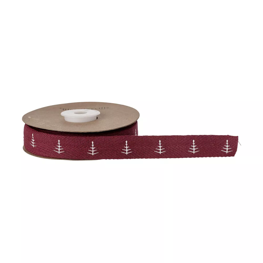 Ruban, rouge, coton – vue 4
