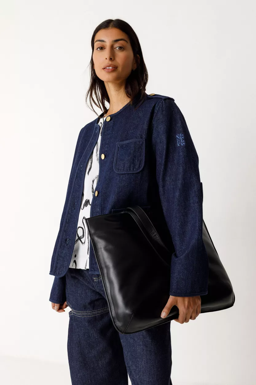 Veste AIKU jean foncé