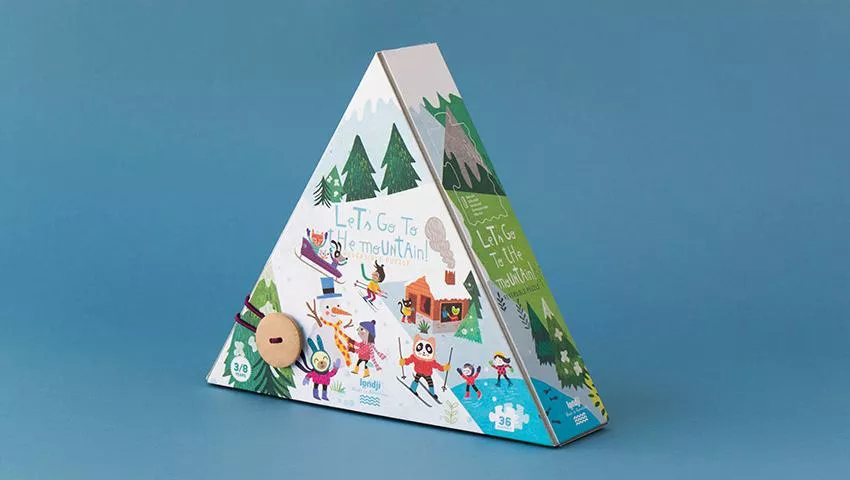Puzzle LET'S GO TO THE MOUNTAIN, 36 pièces, réversible – vue 8