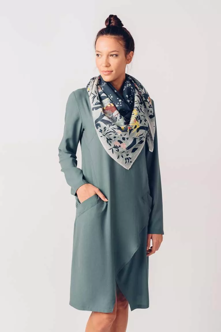 Robe IZPURA émeraude – vue 3