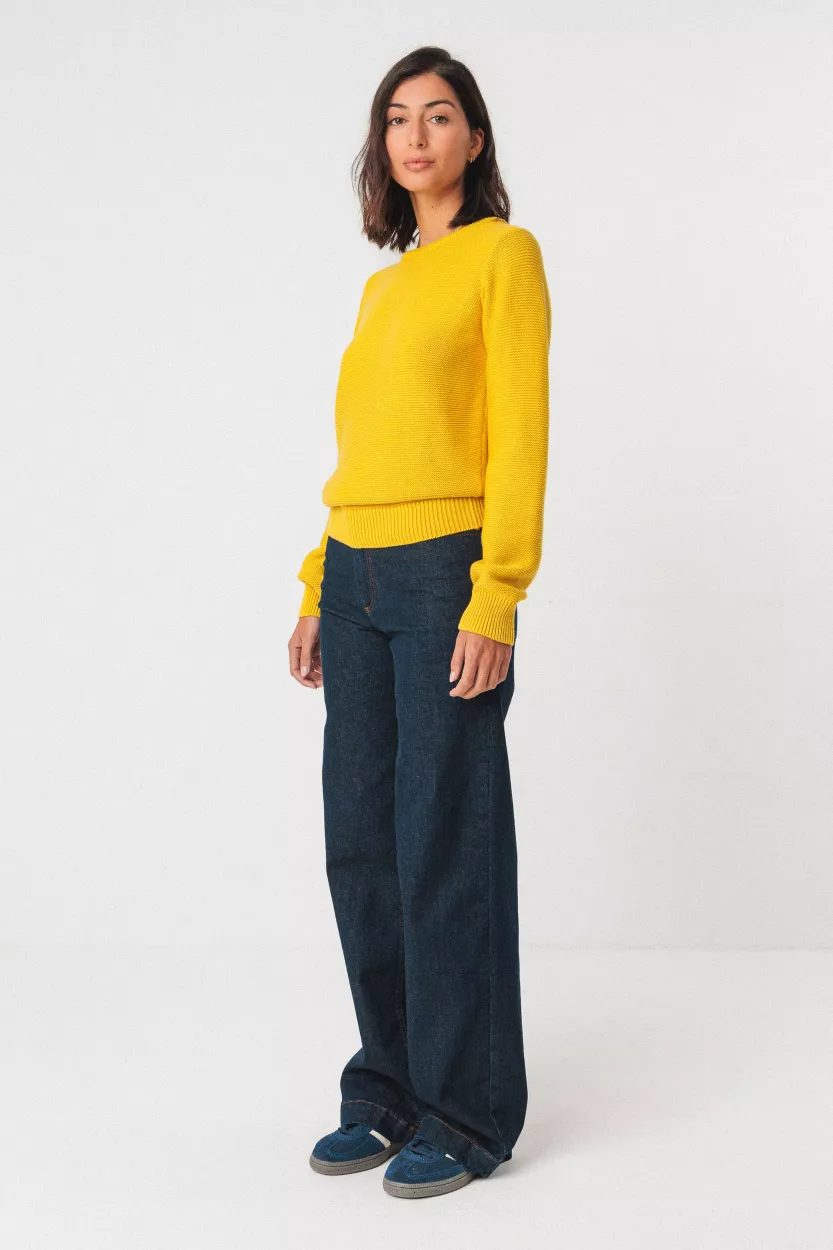 Pull IRADI jaune – vue 2