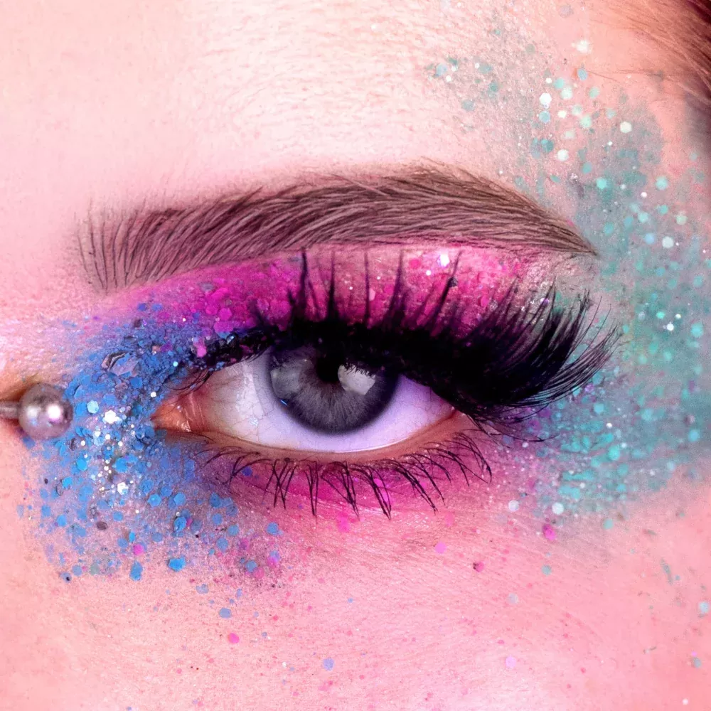 Paillettes Néon Rose – vue 2