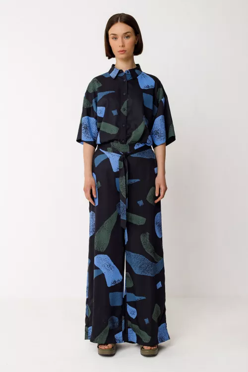 Pantalon NORA motif Cell