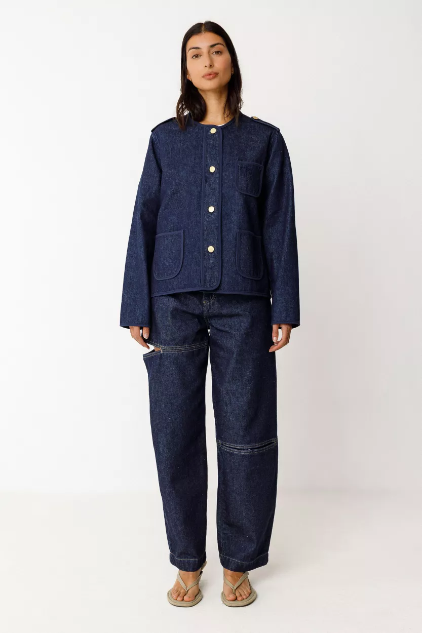 Veste AIKU jean foncé – vue 2