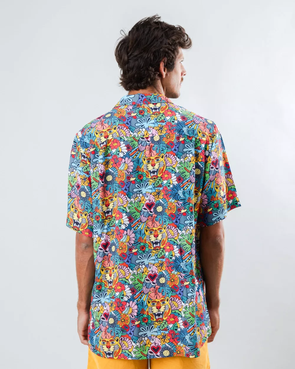 Chemise Homme Aloha ASIS PERCALES TUTTI FRUTTI multicolore – vue 5