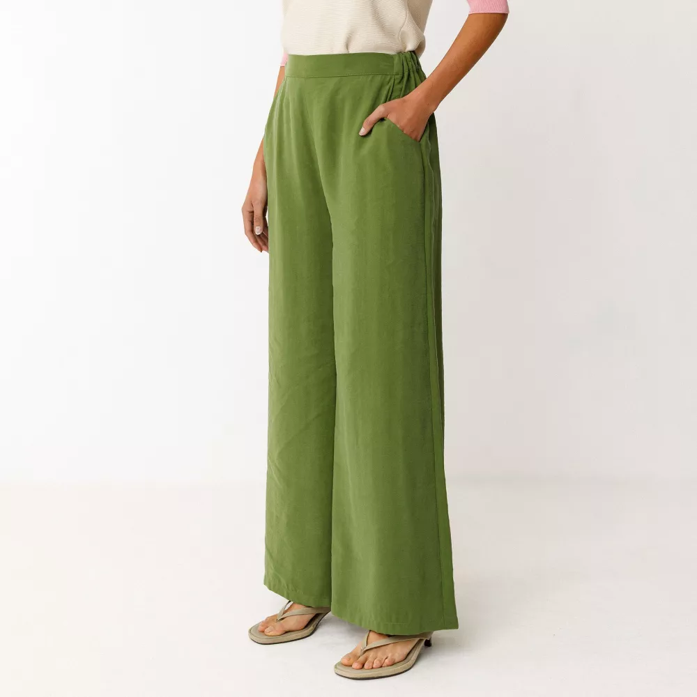 Pantalon KLODIN vert avocat – vue 2