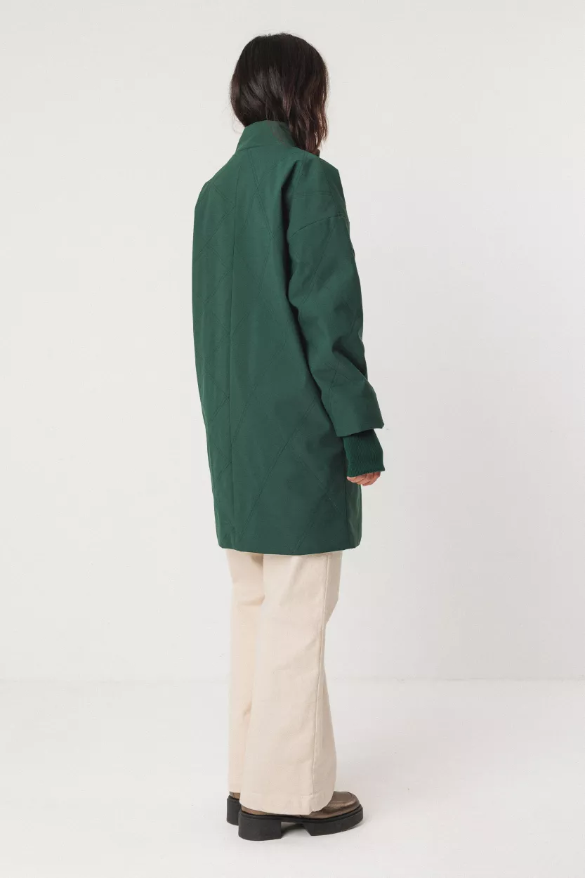 Manteau BRIGITAvert foncé – vue 3