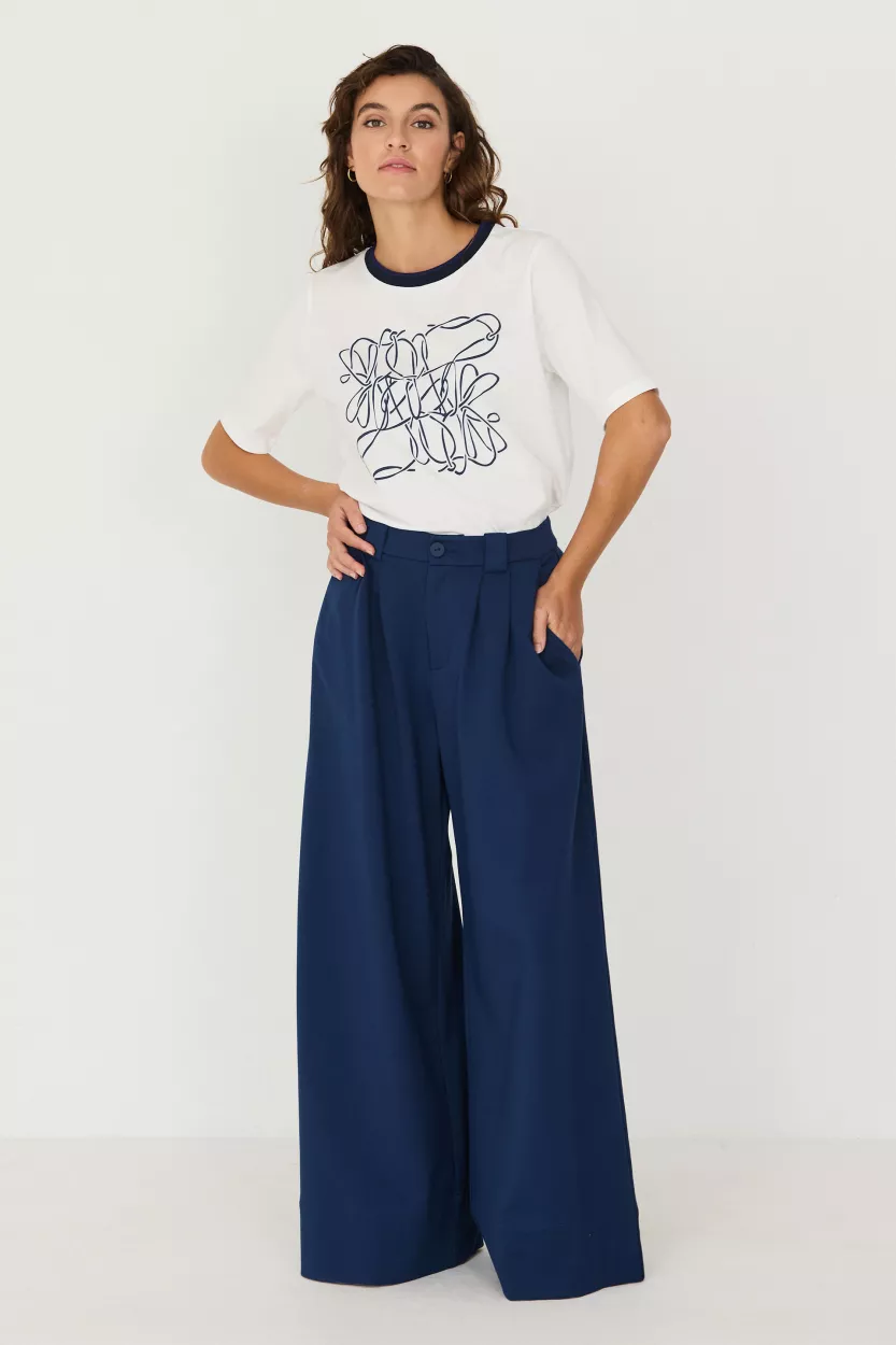 Pantalon NIA bleu foncé – vue 3