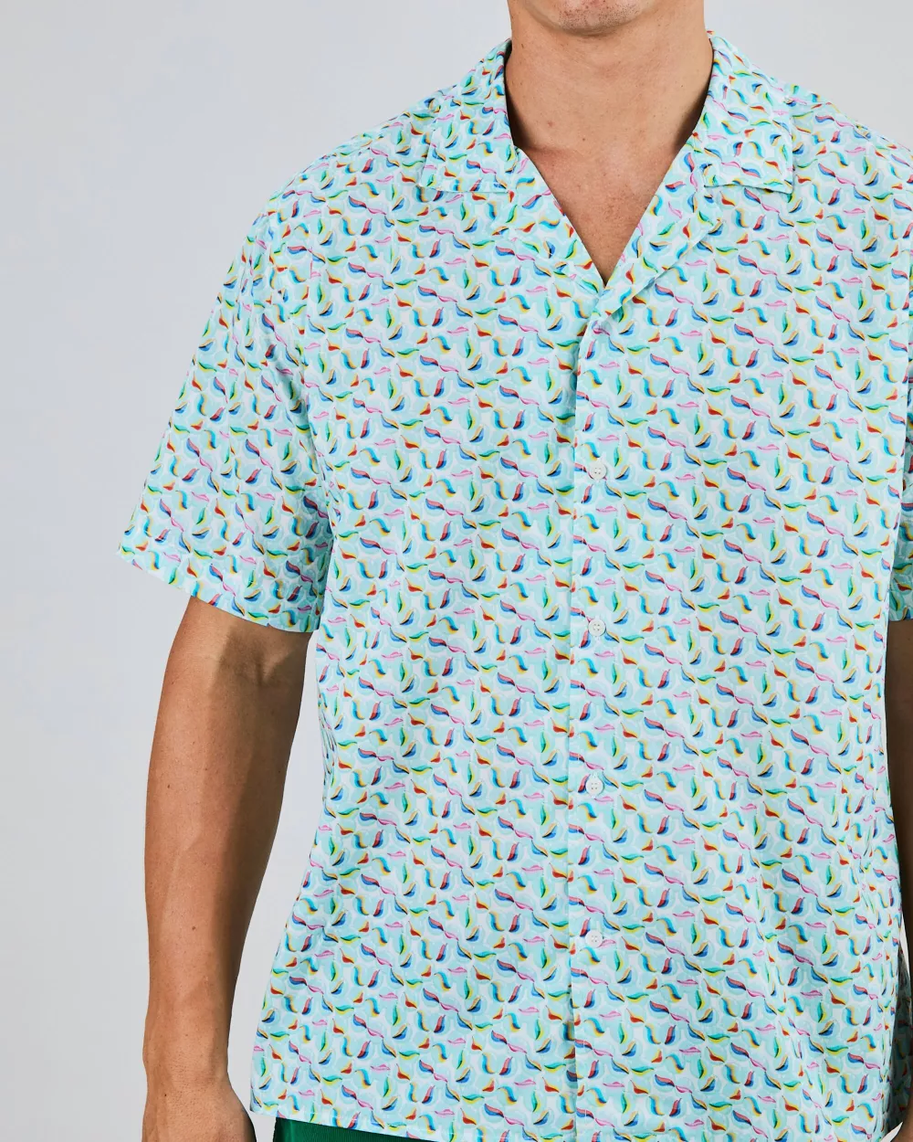Chemise Homme Aloha MARBLES bleue – vue 2