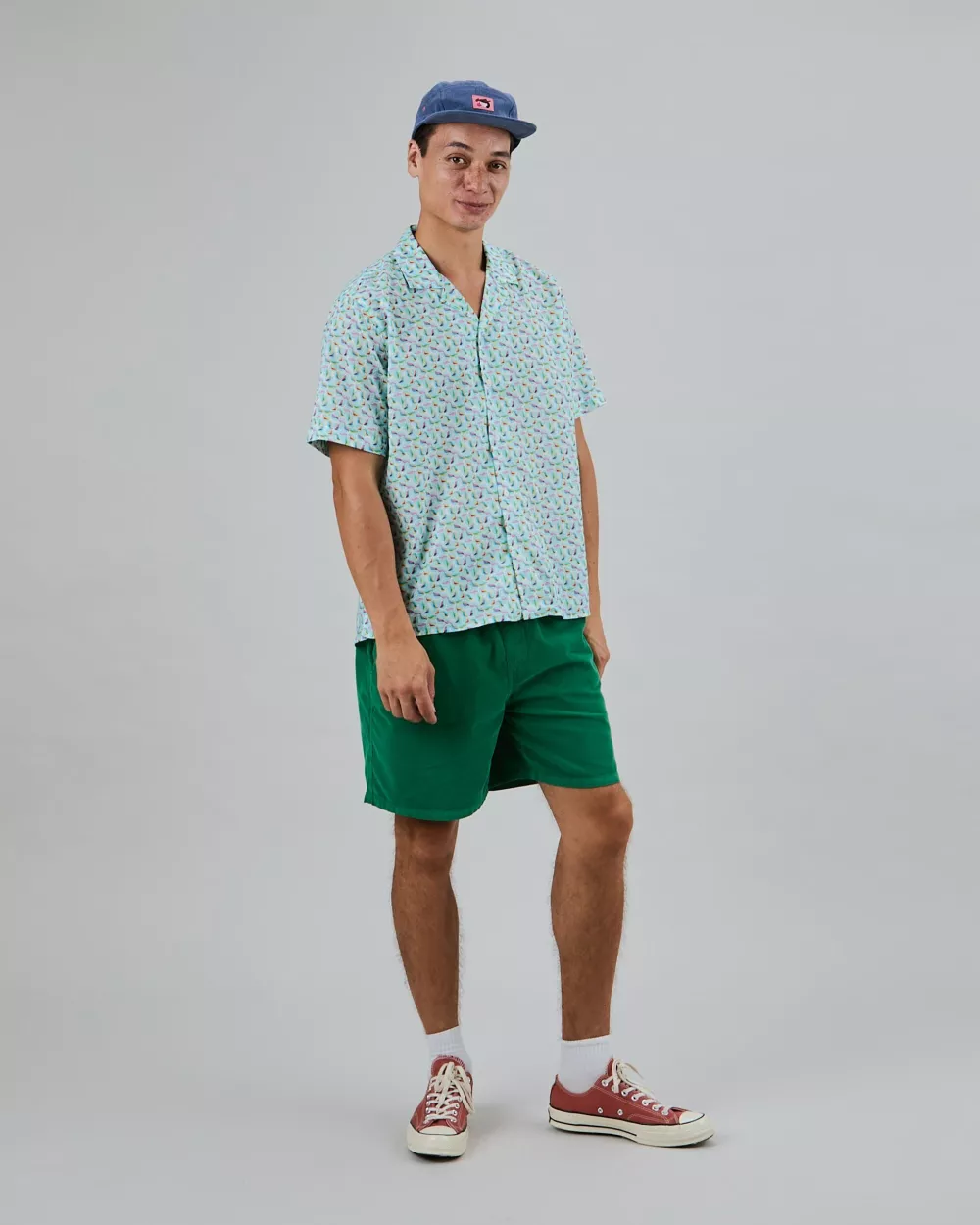 Chemise Homme Aloha MARBLES bleue – vue 3