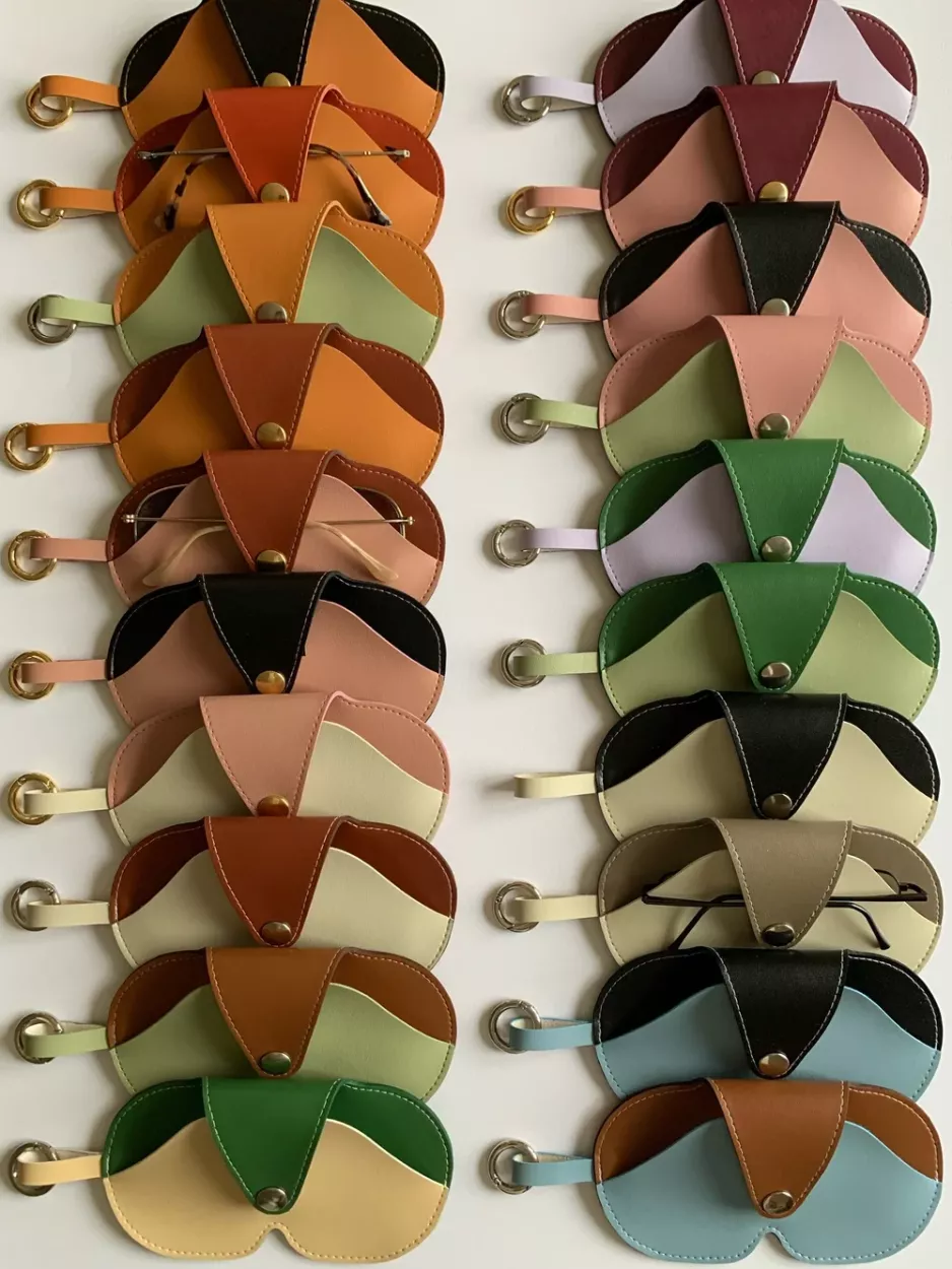 Etui à lunettes vegan HAKO bicolore – vue 2