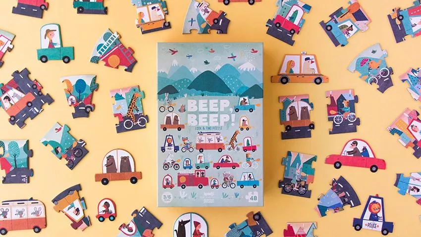 Puzzle BEEP BEEP!, 48 pièces – vue 9