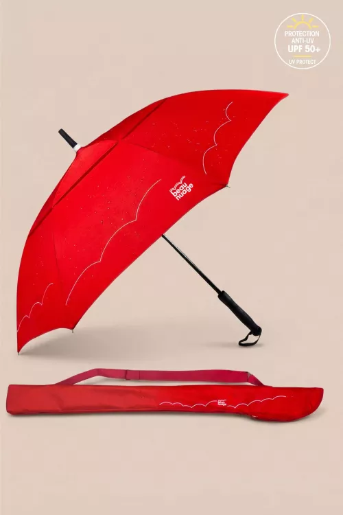 Parapluie Le Gentleman Rouge rubis