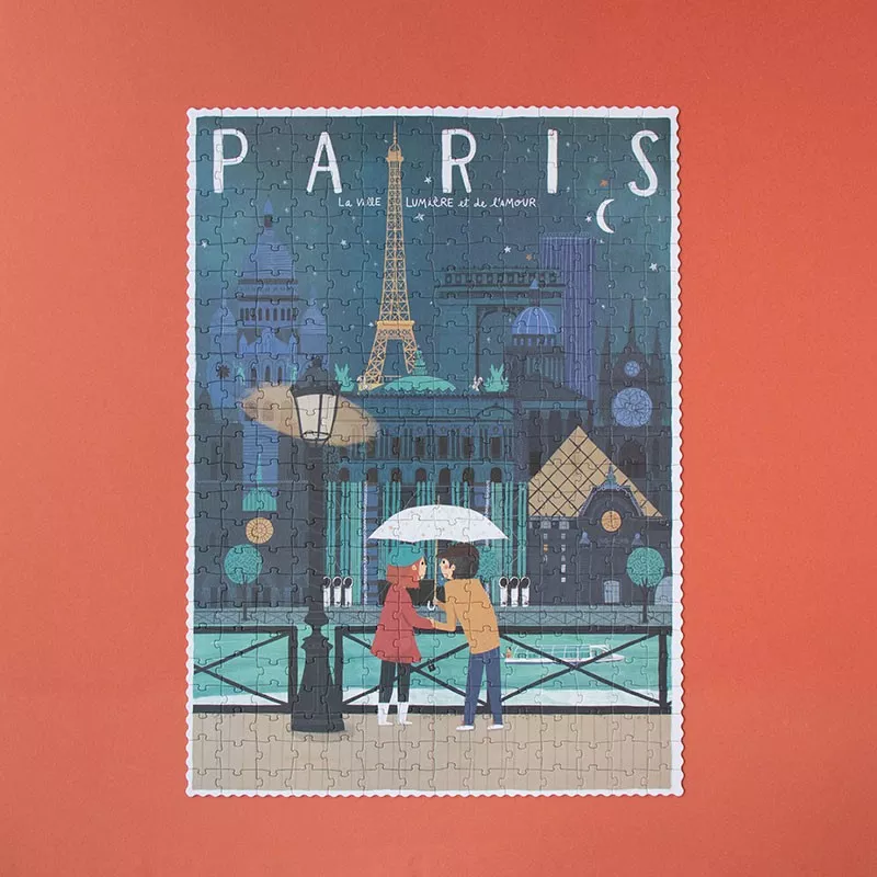 Puzzle PARIS VILLE LUMIERE réversible 350 pièces – vue 4