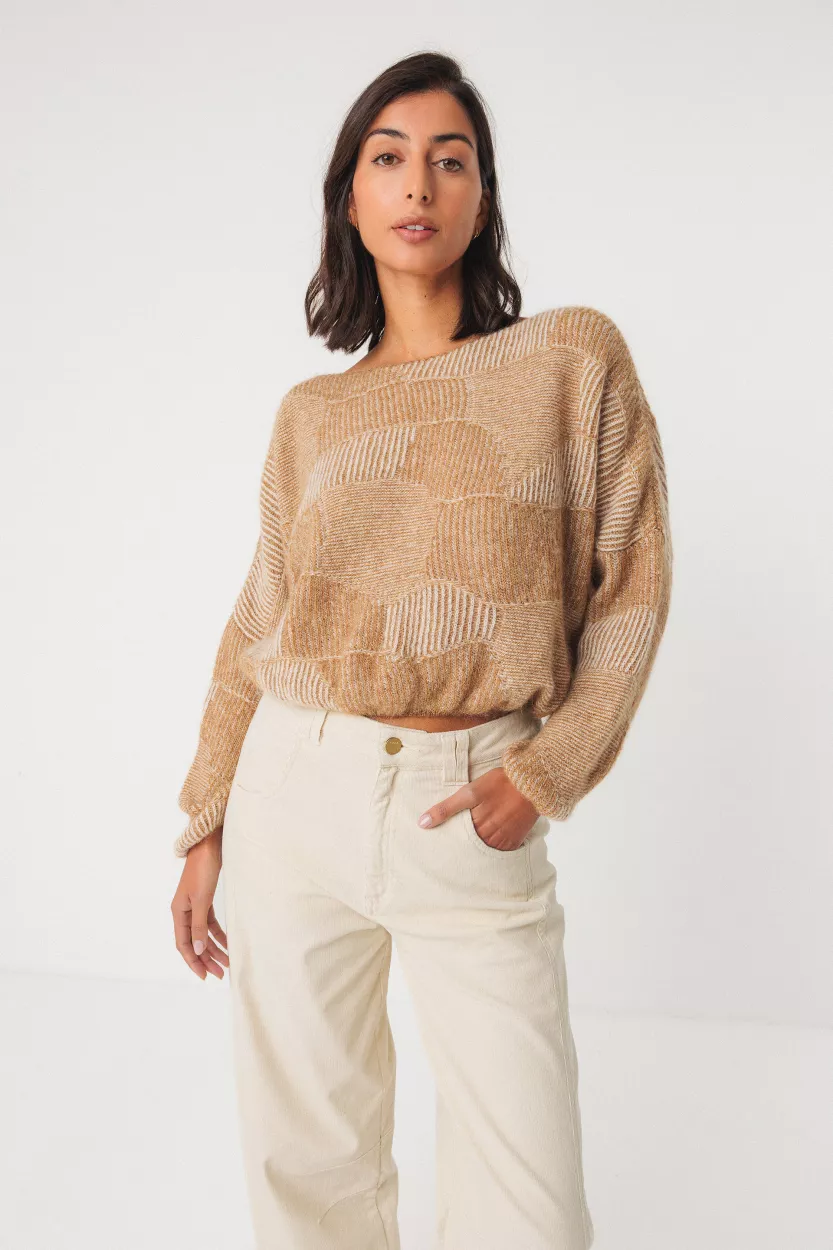 Pantalon NARKUE crème – vue 2