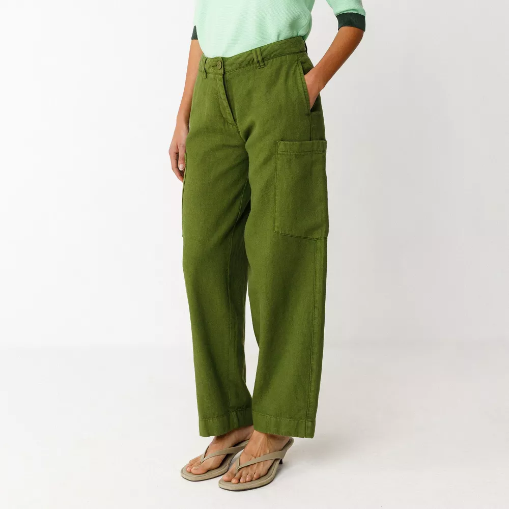 Pantalon METXE vert avocat – vue 2