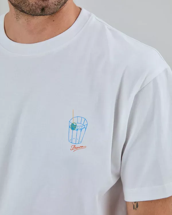 T-shirt oversize CHIRINGUITO blanc – vue 3