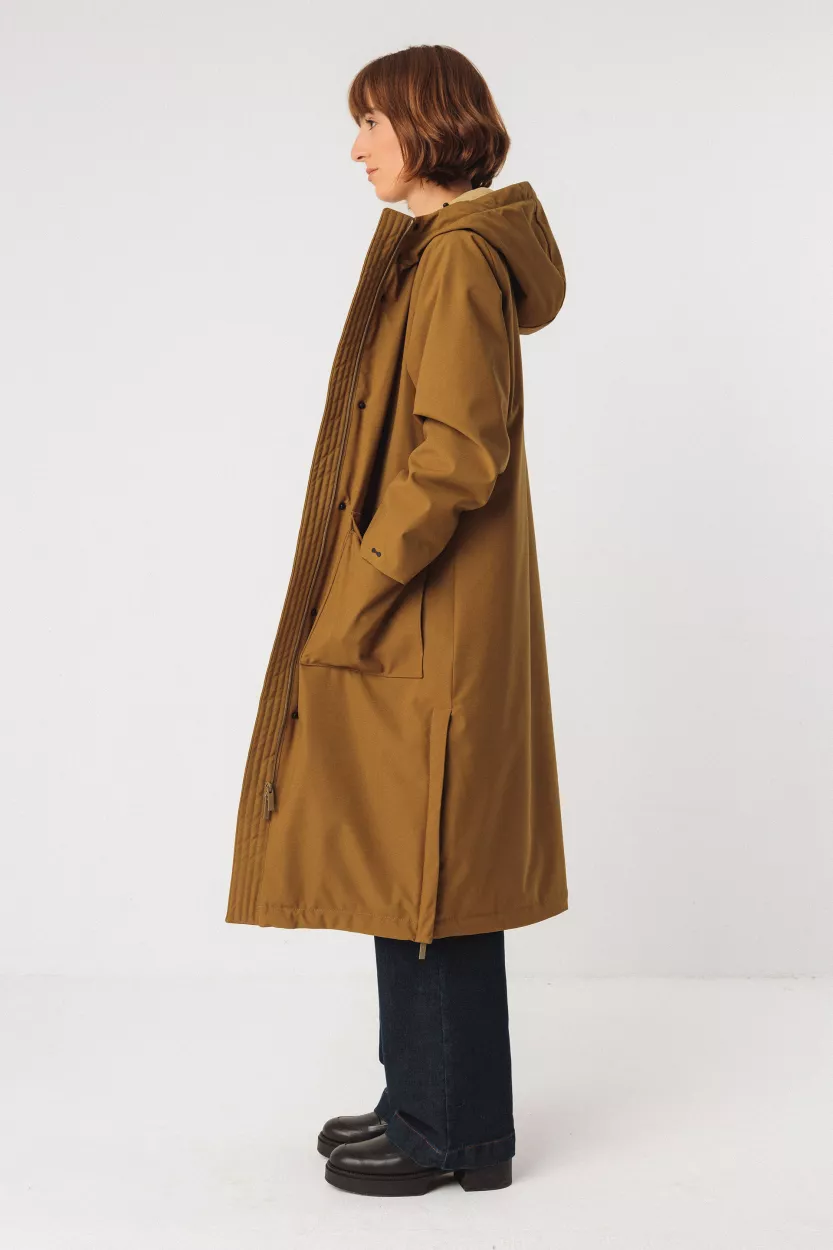 Manteau ADANA vert olive – vue 3