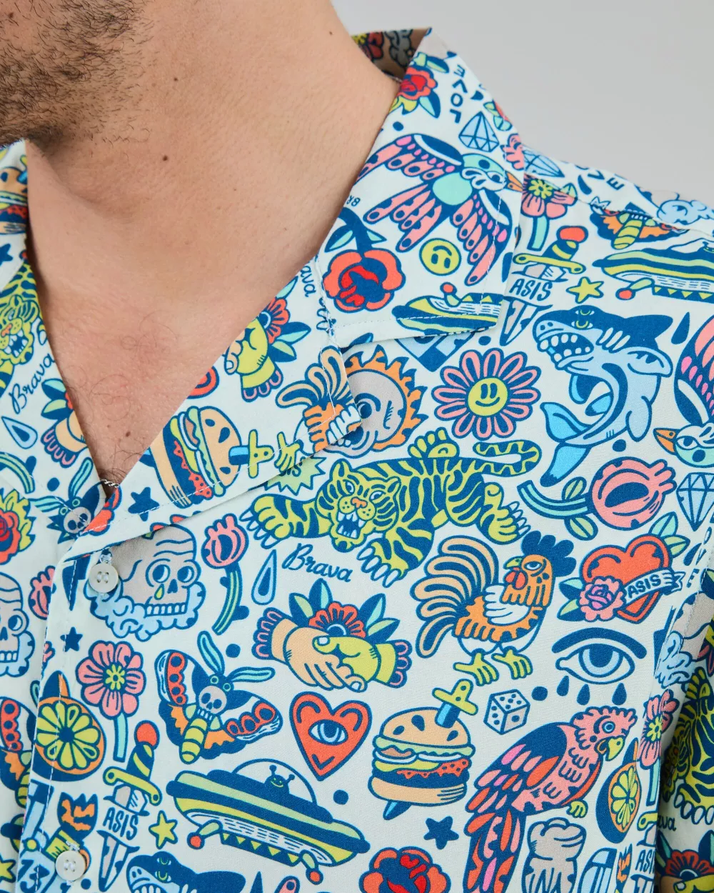 Chemise Homme Aloha THIS IS ASIS multicolore – vue 4