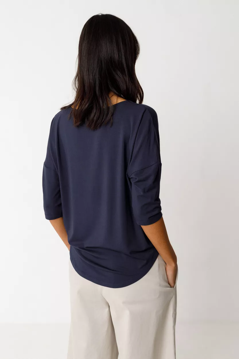 T-shirt ZUR-11 bleu marine – vue 4