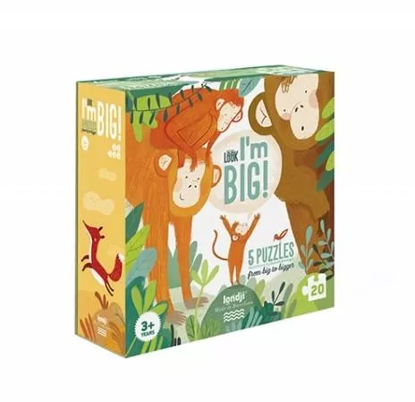 Puzzle LOOK! I'M BIG, 5 puzzles de 4 pièces