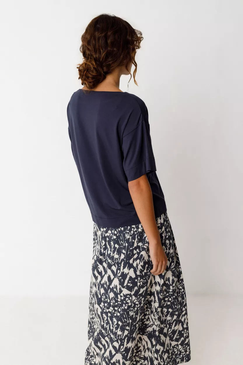 T-shirt AMARA bleu marine – vue 4