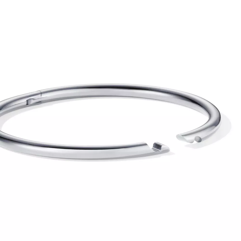 Bracelet AN-O Rhodium Argent – vue 4