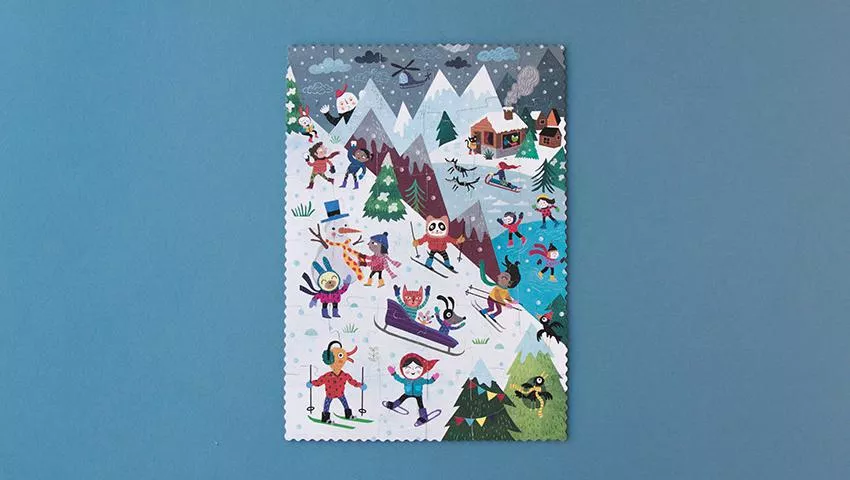 Puzzle LET'S GO TO THE MOUNTAIN, 36 pièces, réversible – vue 3