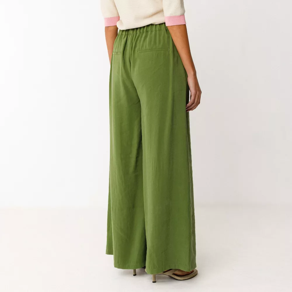 Pantalon KLODIN vert avocat – vue 3