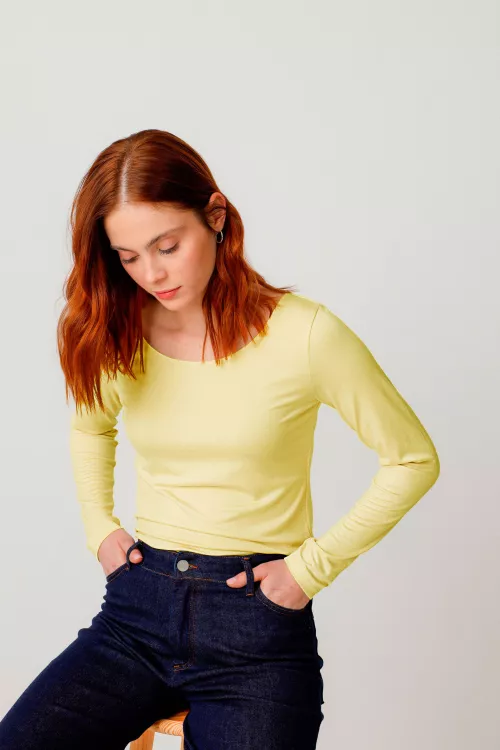 Top ZUR-7 jaune citron
