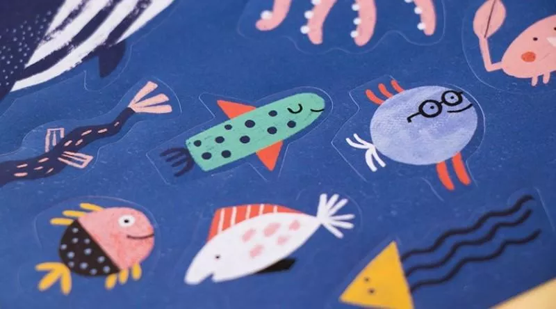 Stickers SEA - Set de 150 autocollants amovibles – vue 2