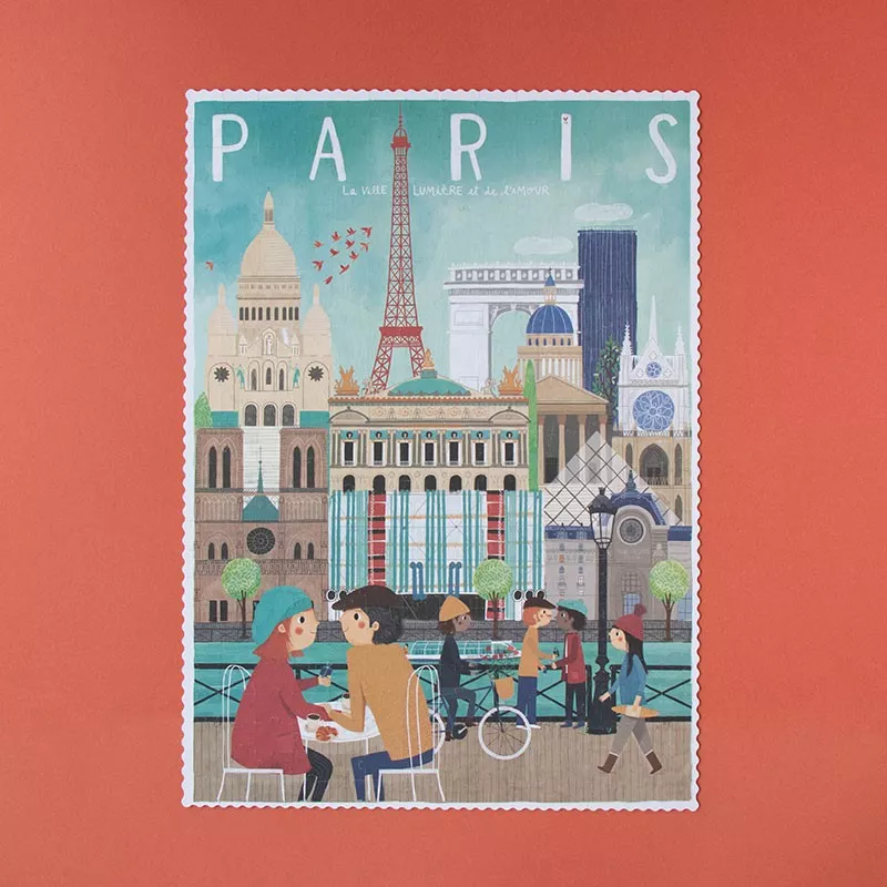 Puzzle PARIS VILLE LUMIERE réversible 350 pièces – vue 3
